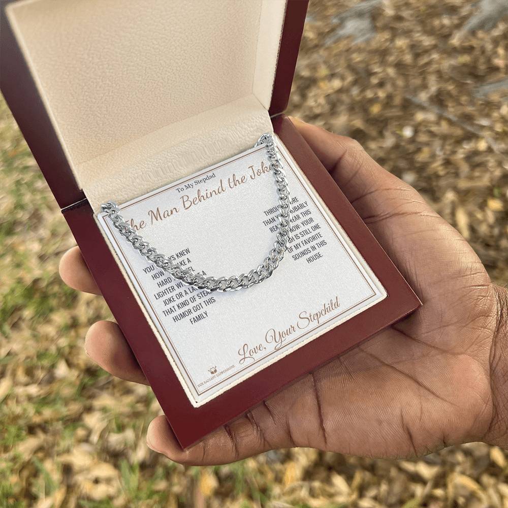 The Man Behind the Jokes - Cuban Link Chain for Stepdad