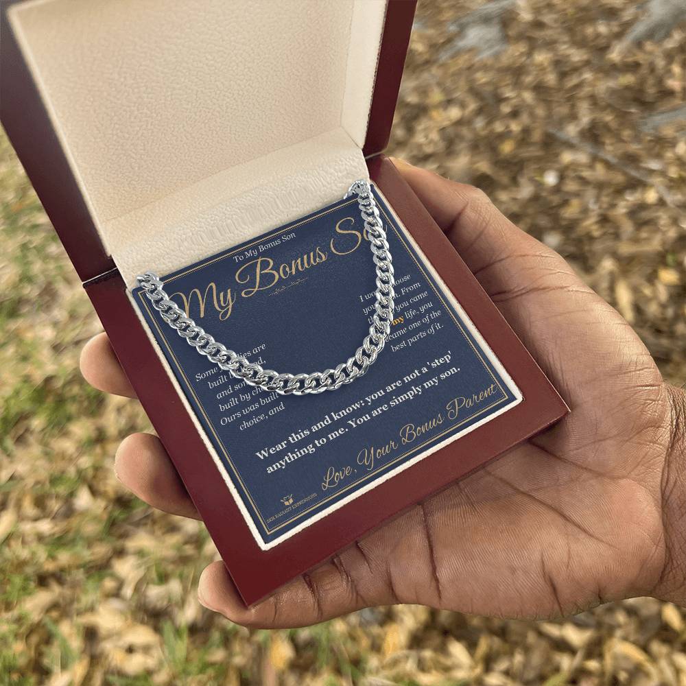 My Bonus Son - Cuban Link Chain for Stepson