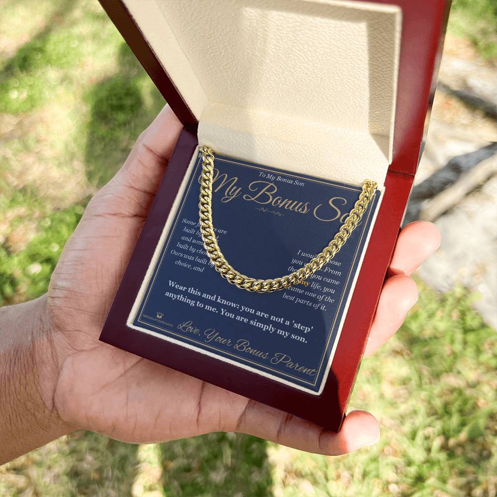 My Bonus Son - Cuban Link Chain for Stepson