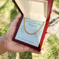 The Man Who Showed Up Anyway - Cuban Link Chain for Stepdad