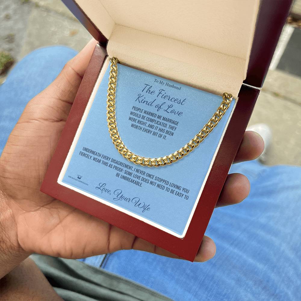 Add a name to this Cuban Link Chain - gift for husband