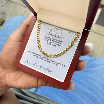 Add a name to this Cuban Link Chain - gift for brother