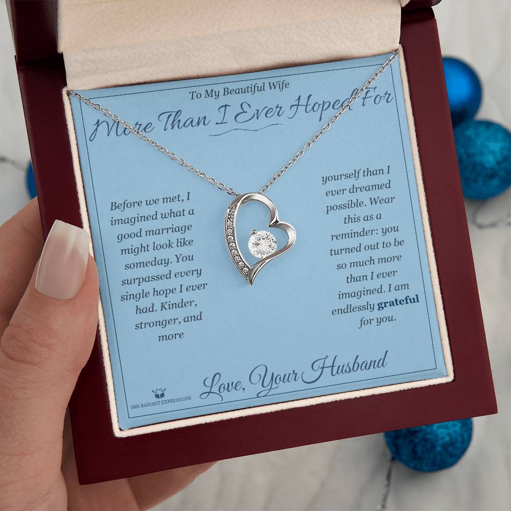Sentimental wife gift, not generic