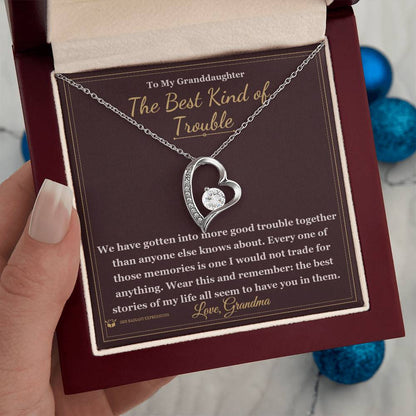Personalized Forever Love Necklace for granddaughter