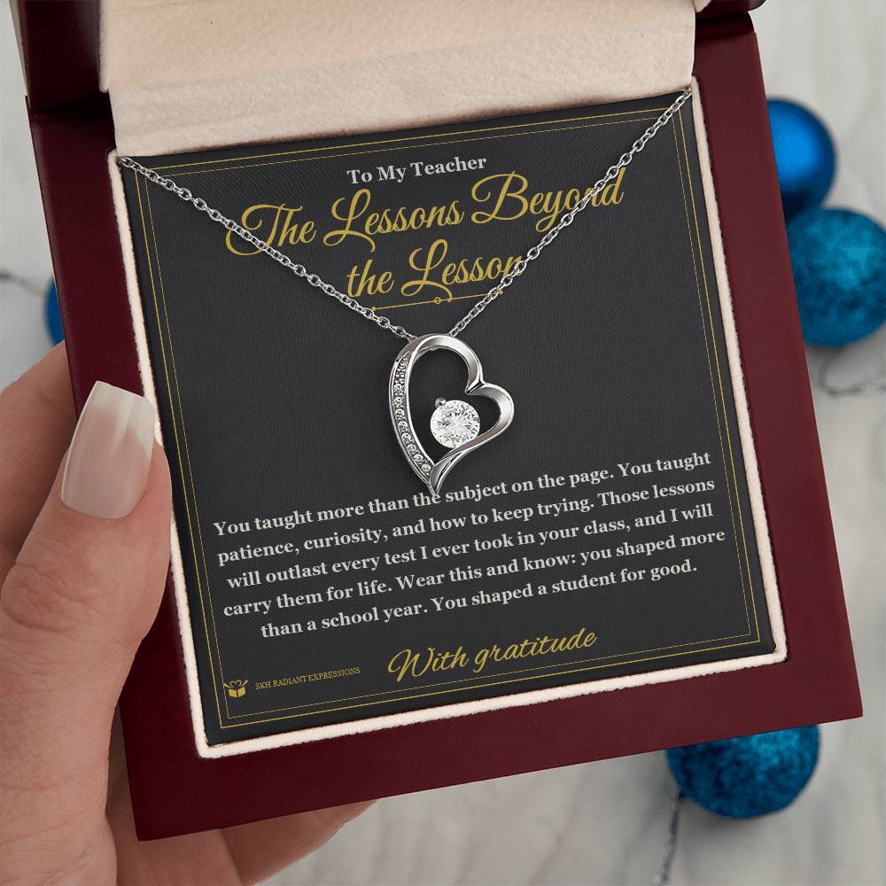 Meaningful gift for teacher - The Lessons Beyond the Lesson
