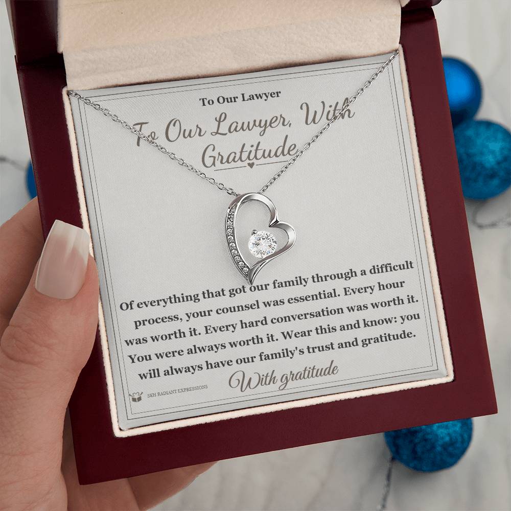 Meaningful gift for lawyer - To Our Lawyer, With Gratitude