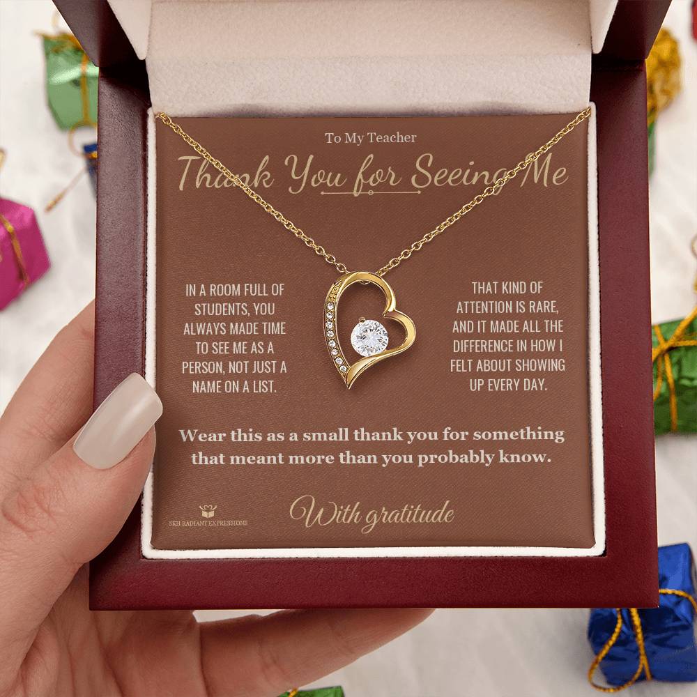Best forever love necklace for teacher 2026