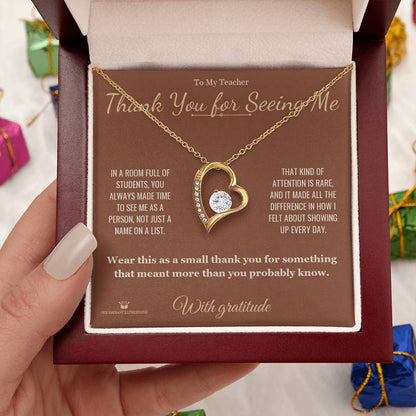 Best forever love necklace for teacher 2026