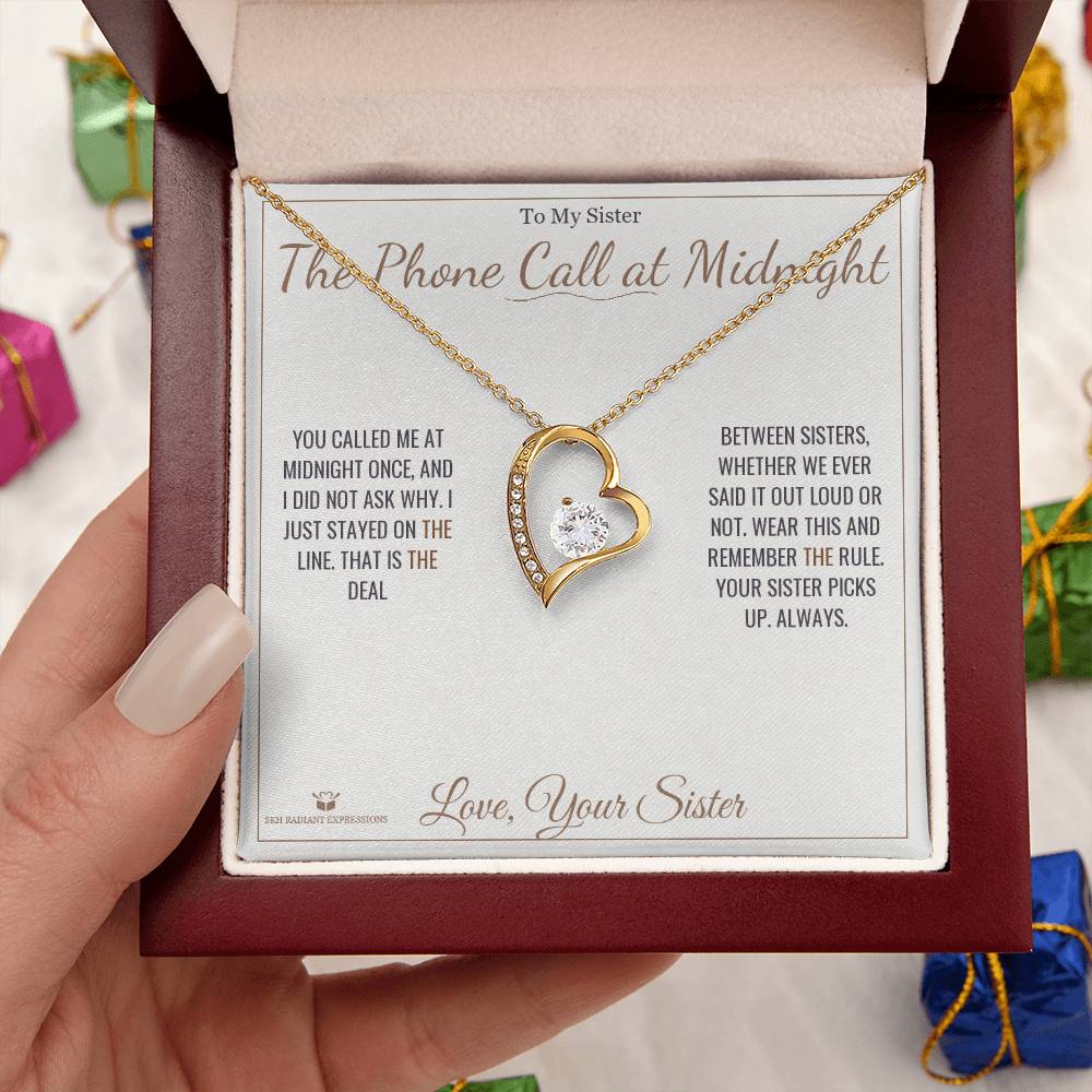 Add a name to this Forever Love Necklace - gift for sister