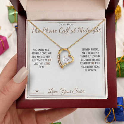 Add a name to this Forever Love Necklace - gift for sister