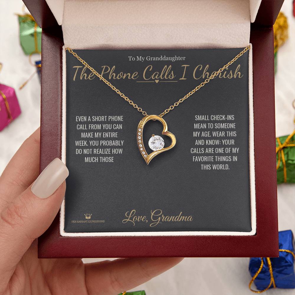 Add a name to this Forever Love Necklace - gift for granddaughter
