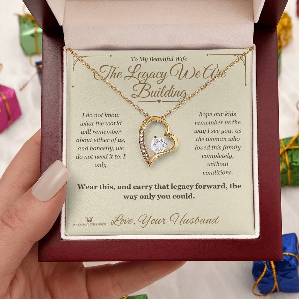 Add a name to this Forever Love Necklace - gift for wife