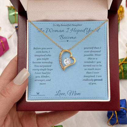 Add a name to this Forever Love Necklace - gift for daughter