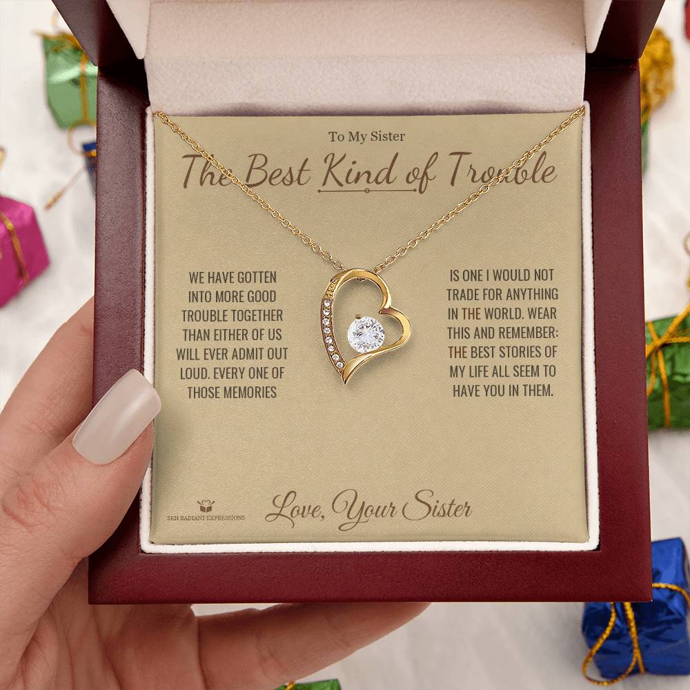 Add a name to this Forever Love Necklace - gift for sister