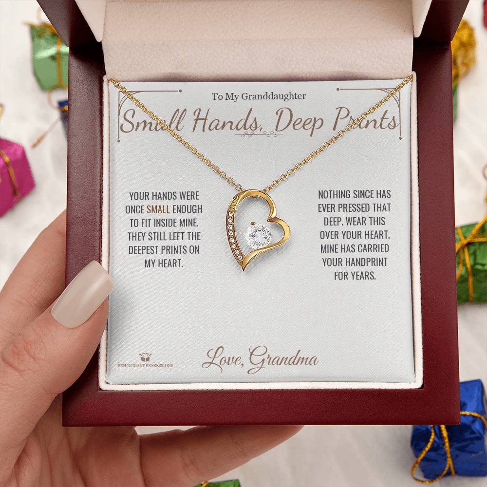 Add a name to this Forever Love Necklace - gift for granddaughter