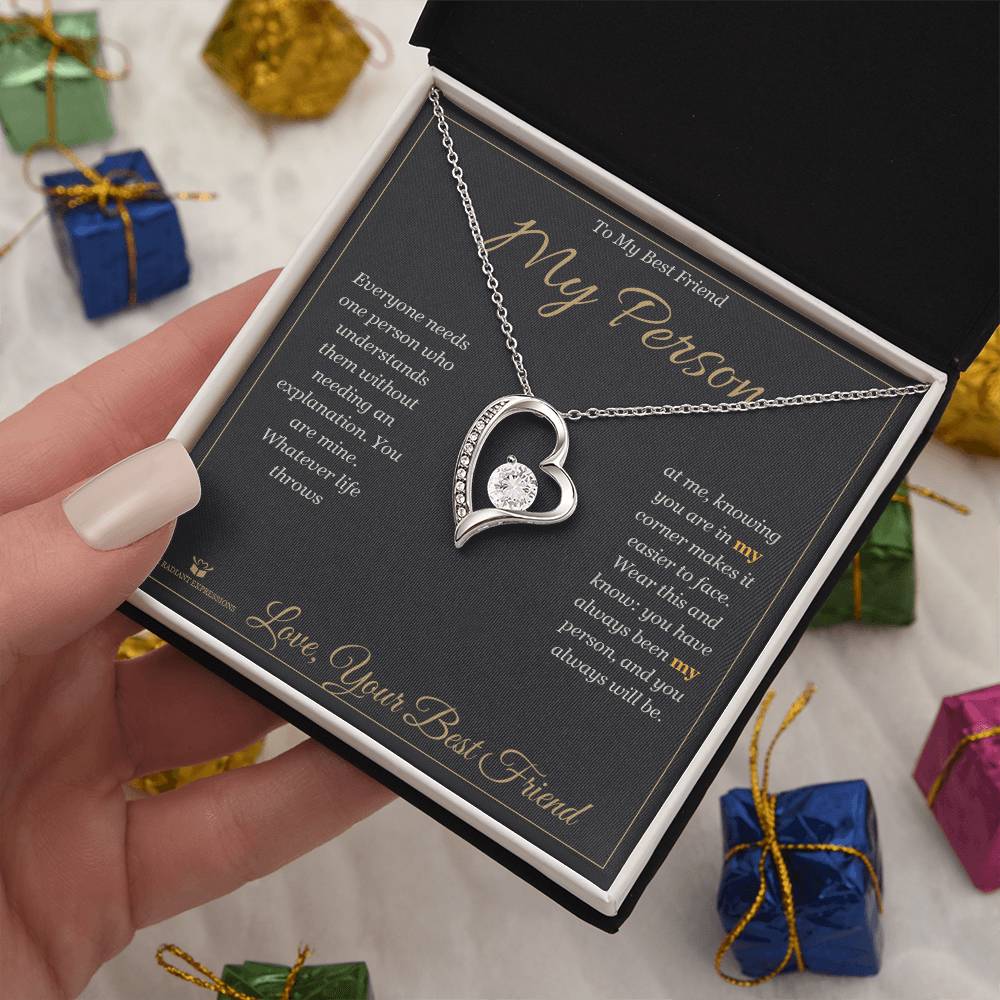 Personalized Forever Love Necklace for best friend