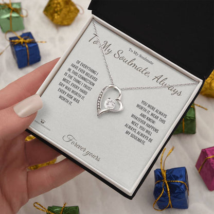 Personalized Forever Love Necklace for soulmate