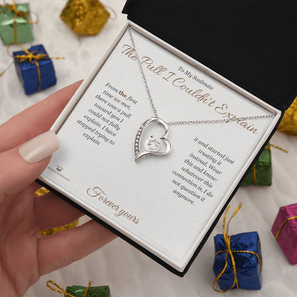 Forever Love Necklace with personalized message card for soulmate
