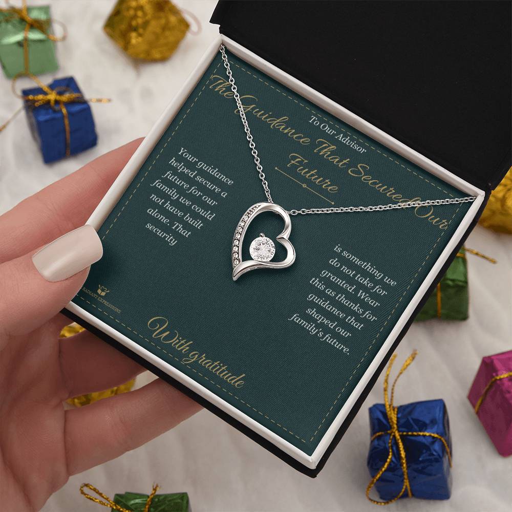 Personalized Forever Love Necklace for advisor