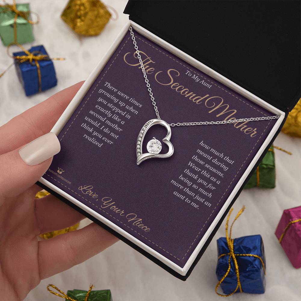 Personalized Forever Love Necklace for aunt
