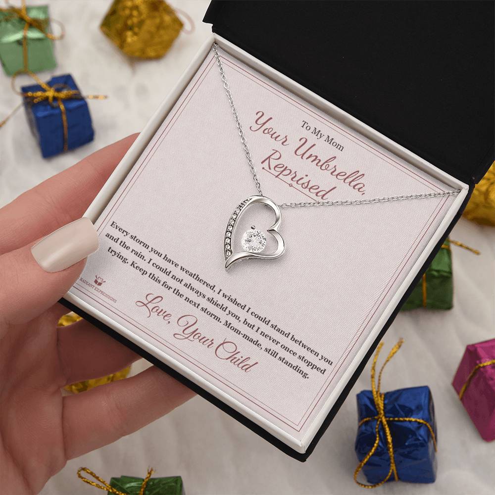 Your Umbrella, Reprised - Forever Love Necklace for Mom - personalized keepsake gift from SKH Radiant Expressions