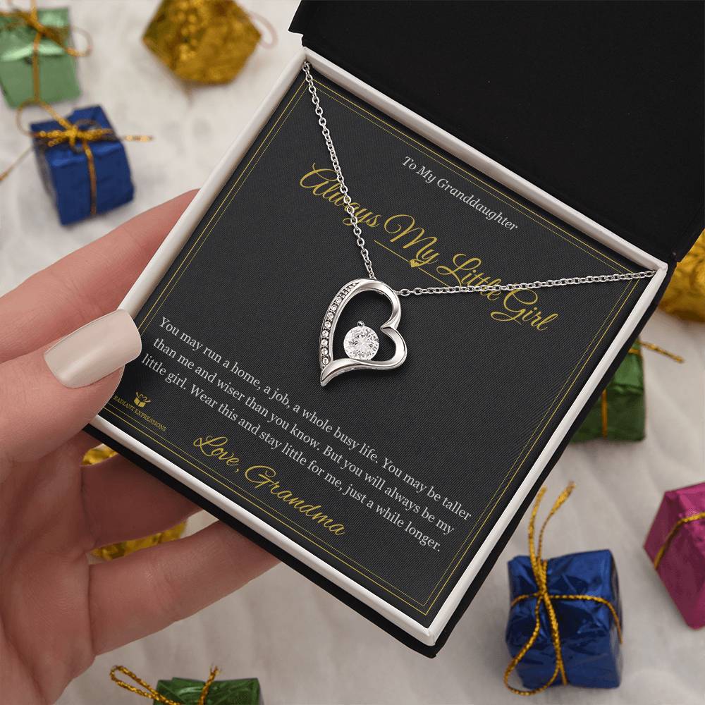 Always My Little Girl - Forever Love Necklace for Granddaughter - personalized keepsake gift from SKH Radiant Expressions