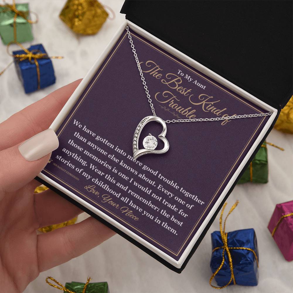 Personalized Forever Love Necklace for aunt