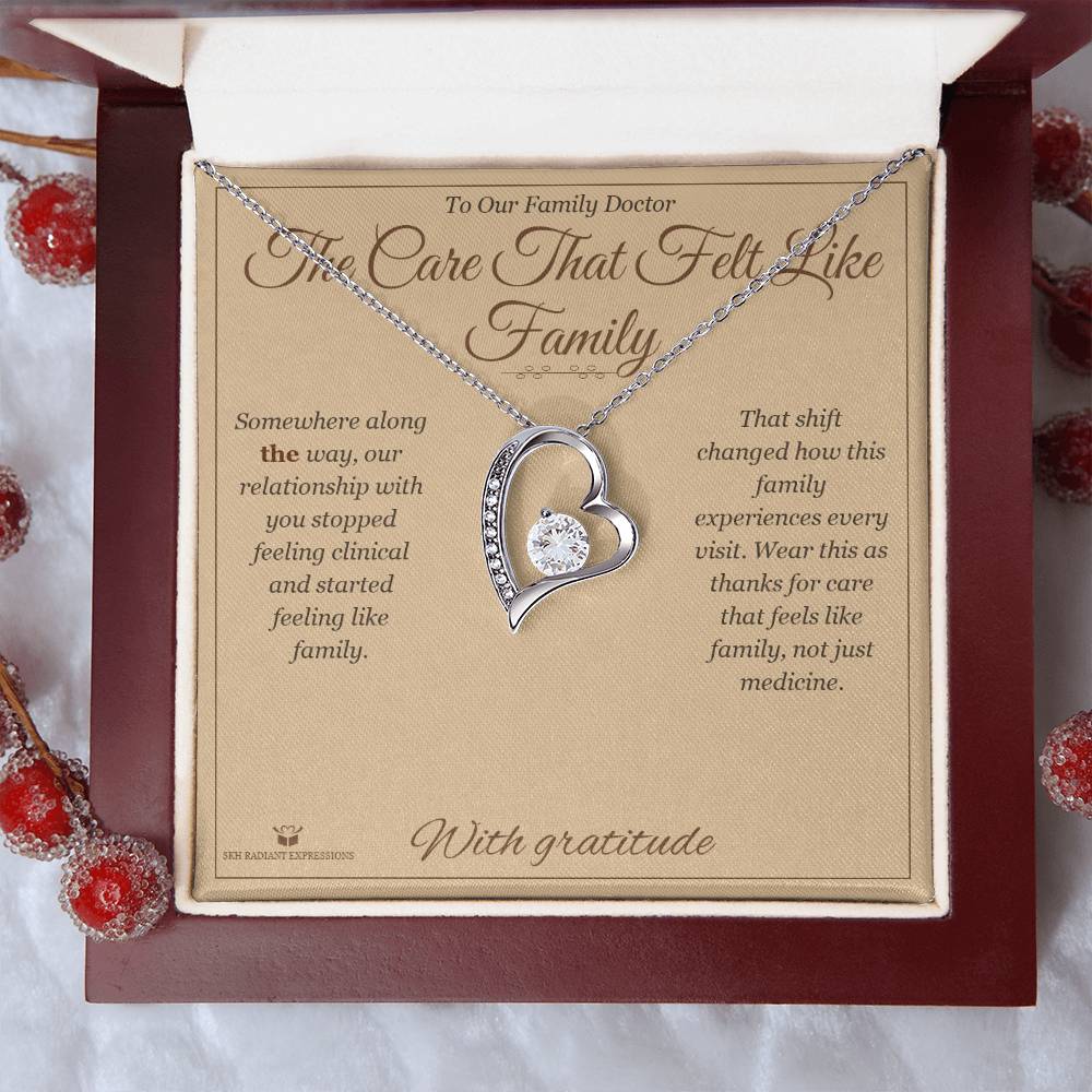 The Care That Felt Like Family - Forever Love Necklace for Doctor