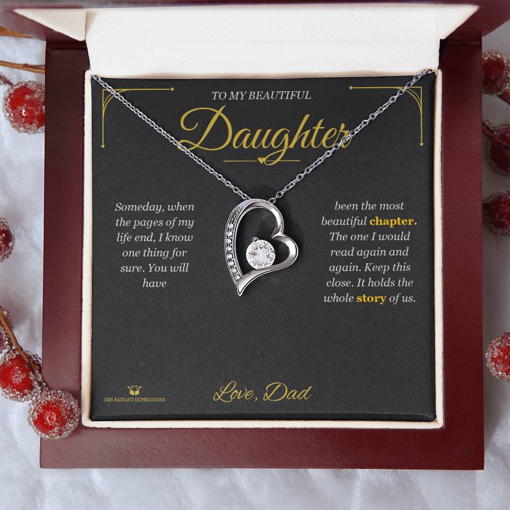 The Most Beautiful Chapter - Forever Love Necklace for Daughter