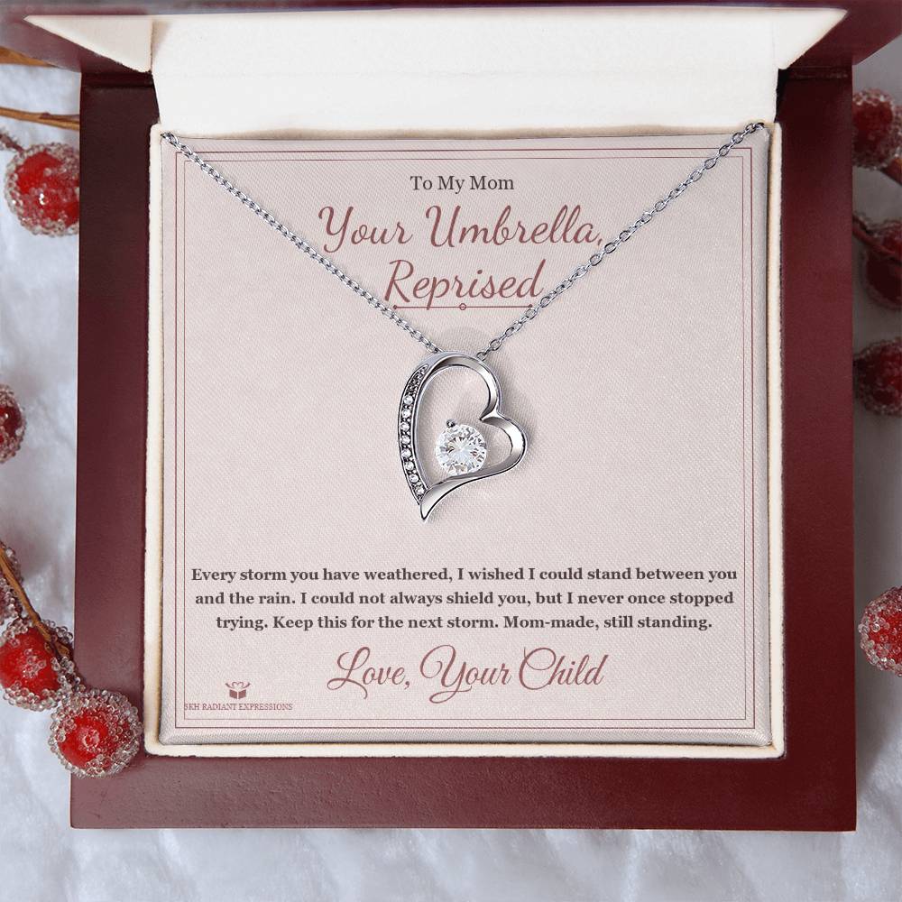 Your Umbrella, Reprised - Forever Love Necklace for Mom - personalized keepsake gift from SKH Radiant Expressions