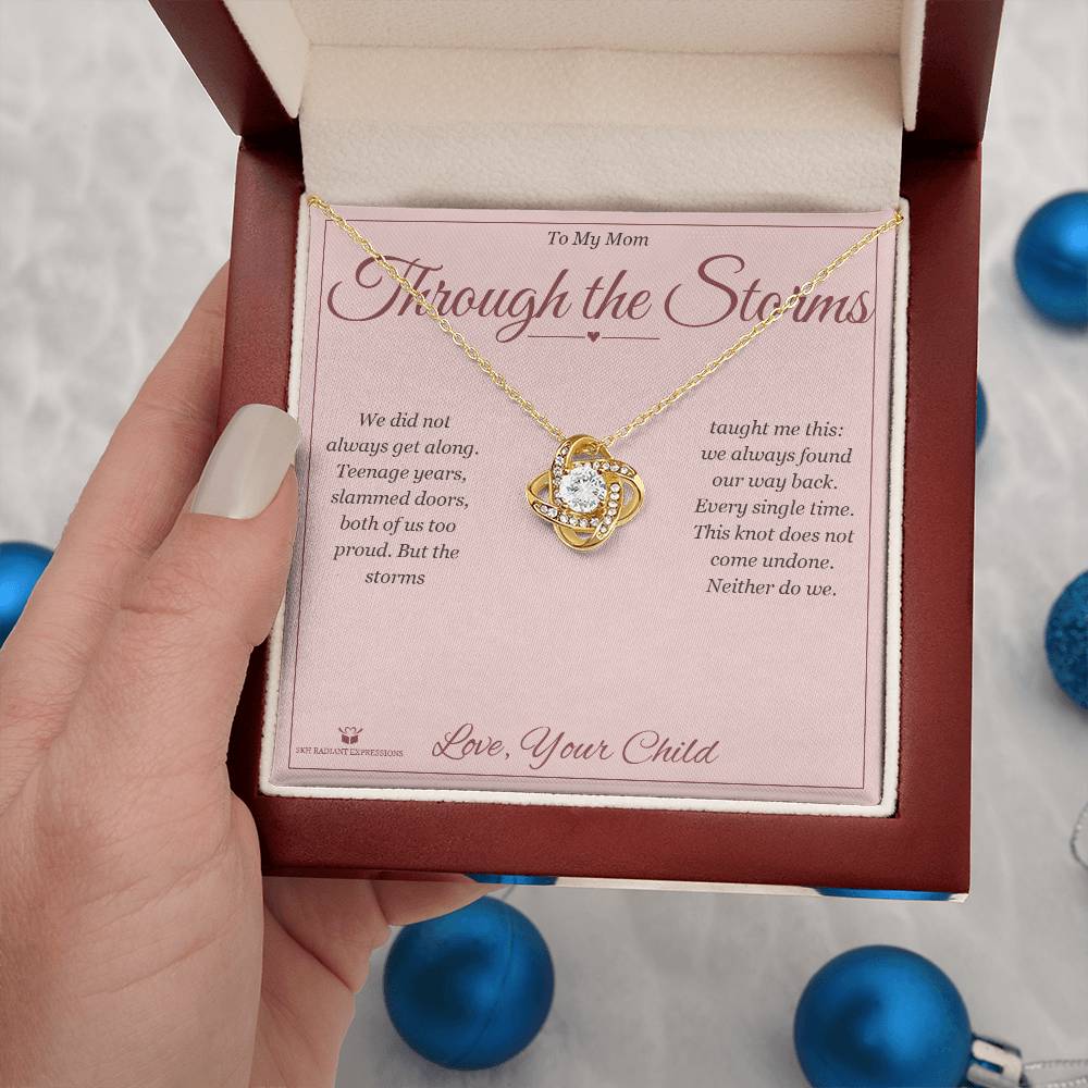 Best love knot necklace for mom 2026