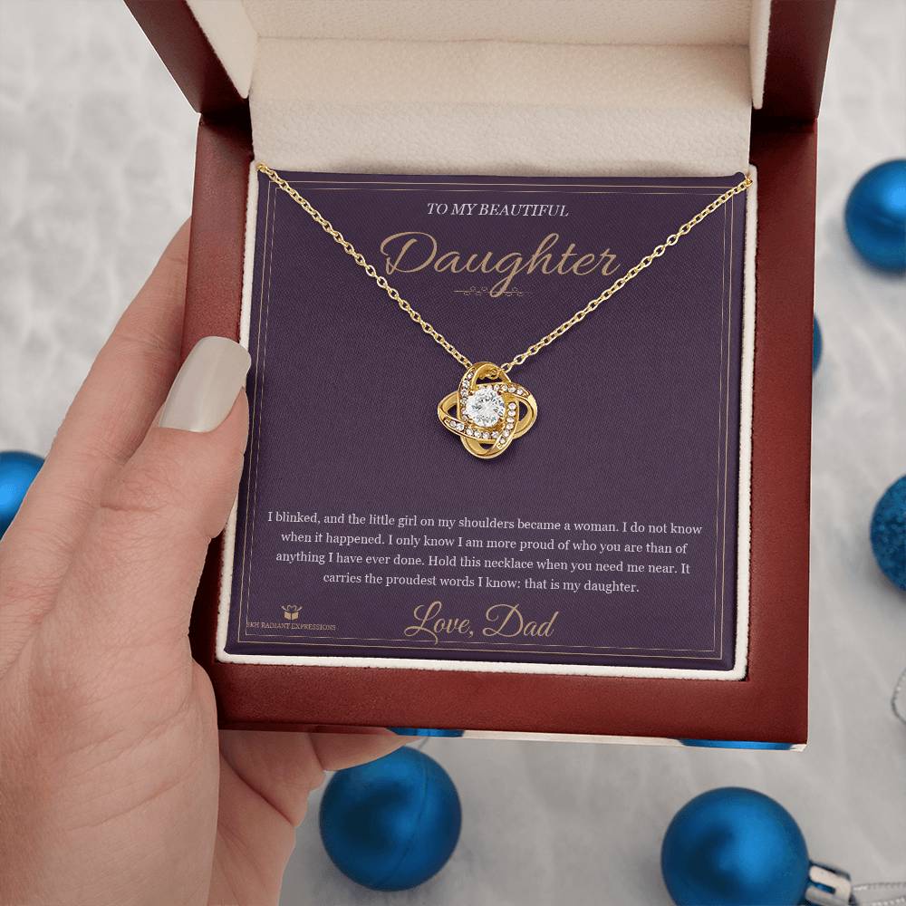 A Woman Now - Love Knot Necklace for Daughter