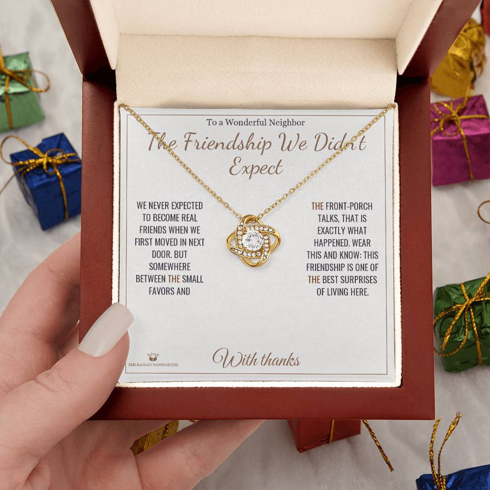 Best love knot necklace for neighbor 2026