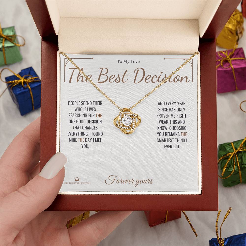 Best love knot necklace for partner 2026