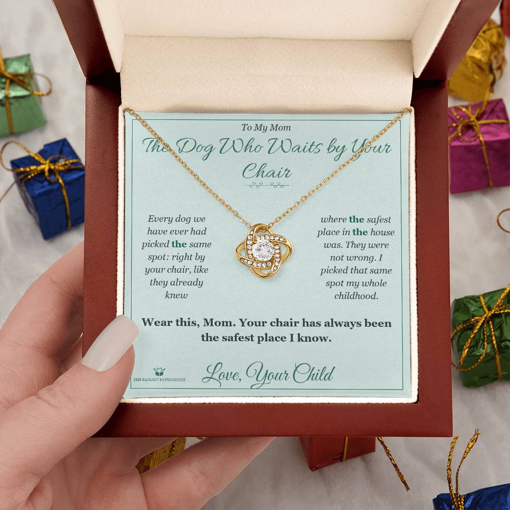Best love knot necklace for mom 2026
