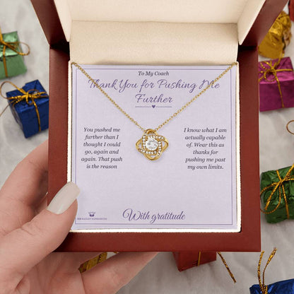 Best love knot necklace for coach 2026