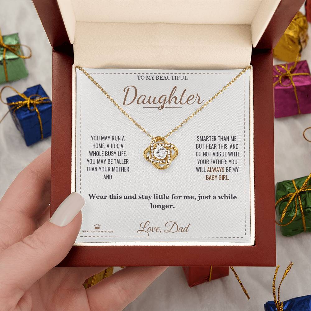Always My Baby - Love Knot Necklace for Daughter