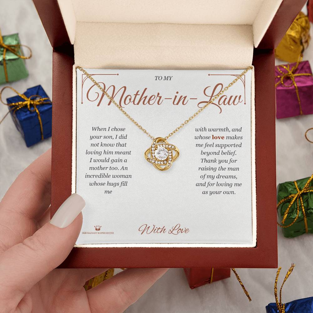 Gaining a Mother - Love Knot Necklace for Mother-in-Law