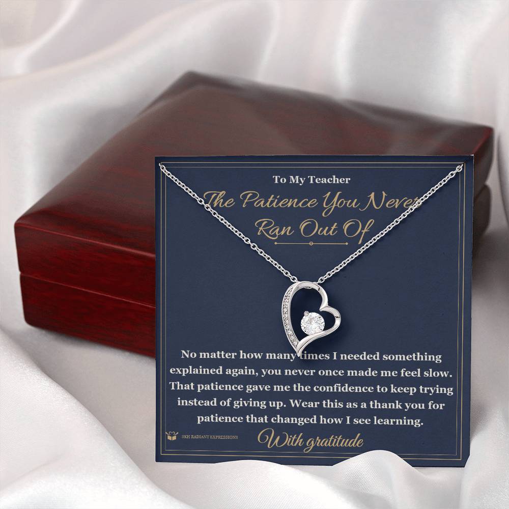 Meaningful gift for teacher - The Patience You Never Ran Out Of