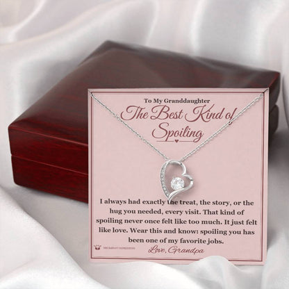 Personalized Forever Love Necklace for granddaughter