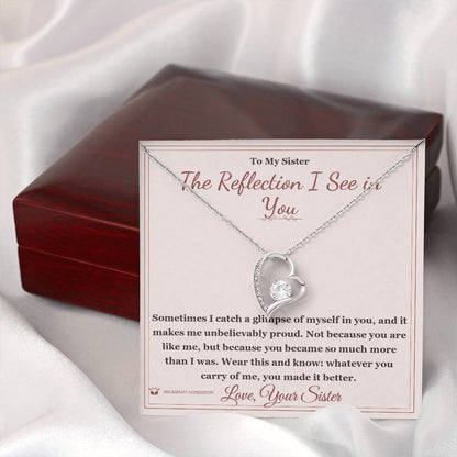 Personalized Forever Love Necklace for sister