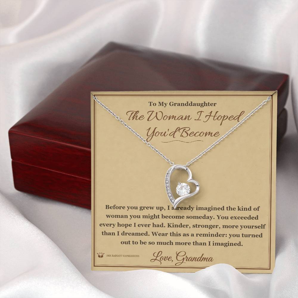 Personalized Forever Love Necklace for granddaughter