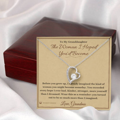 Personalized Forever Love Necklace for granddaughter