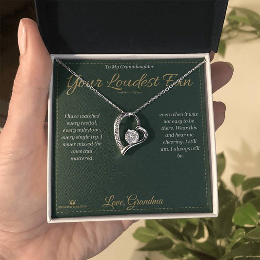 Your Loudest Fan - Forever Love Necklace for Granddaughter