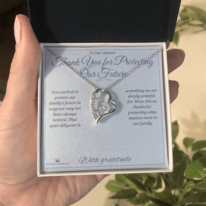 Personalized Forever Love Necklace for advisor