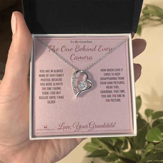 The One Behind Every Camera - Forever Love Necklace for Grandmother