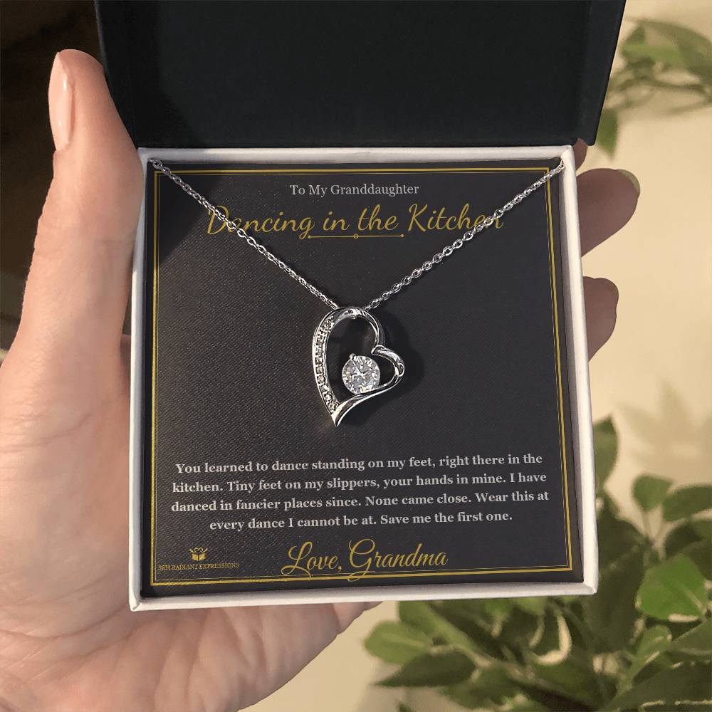 Dancing in the Kitchen - Forever Love Necklace for Granddaughter - personalized keepsake gift from SKH Radiant Expressions