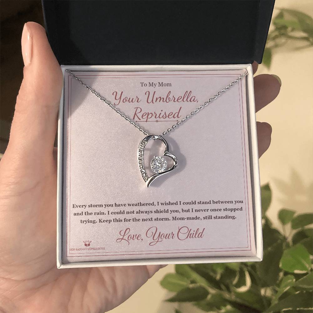 Your Umbrella, Reprised - Forever Love Necklace for Mom - personalized keepsake gift from SKH Radiant Expressions