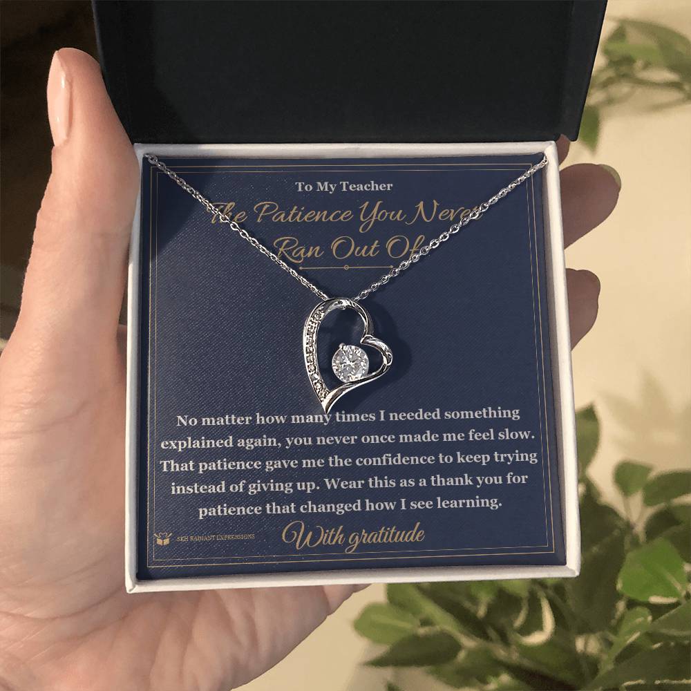 Personalized Forever Love Necklace for teacher