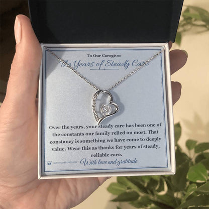 Personalized Forever Love Necklace for caregiver